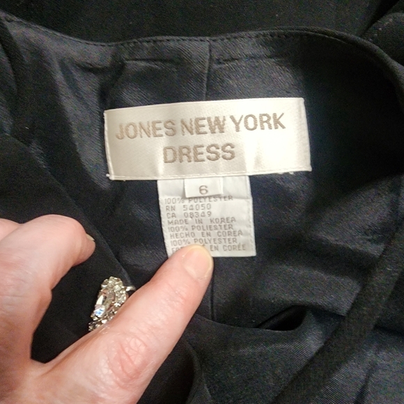 Vintage 90s Y2k Maxi Dress 6 Black Halter Neck Formal Wedding Capsule Minimalist - Picture 5 of 5